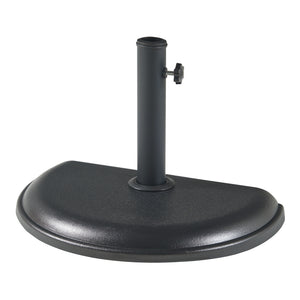 Parasolvoet Bisenti parasolhouder beton halfrond 45x29x4,5 cm zwart casa.pro