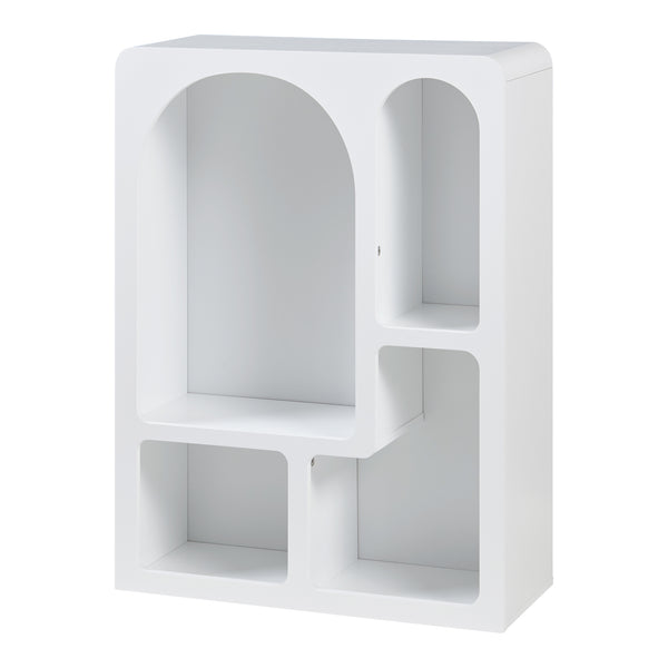 Bibliothèque Vågå 80 x 60 x 24 cm blanc [en.casa]