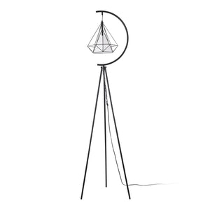 Lampadaire Austell E27 noir blanc lux.pro