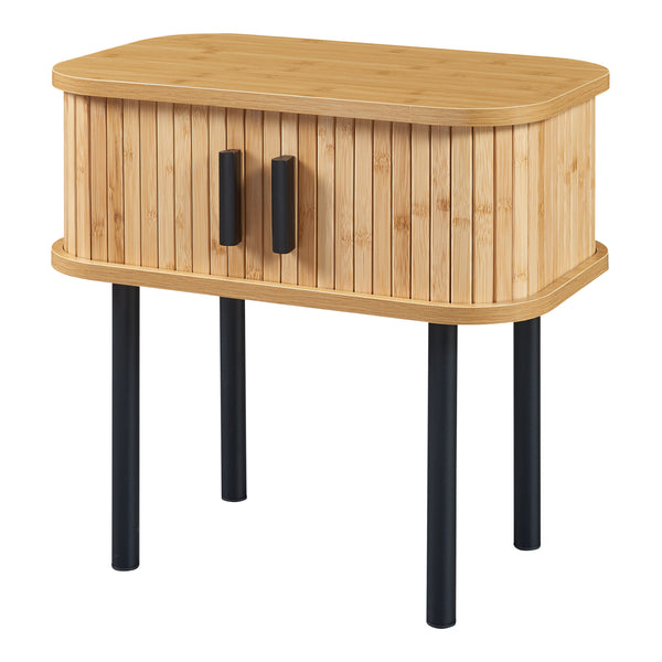 Table d'appoint Tvedestrand 48 x 30 x 45 cm naturel noir [en.casa]