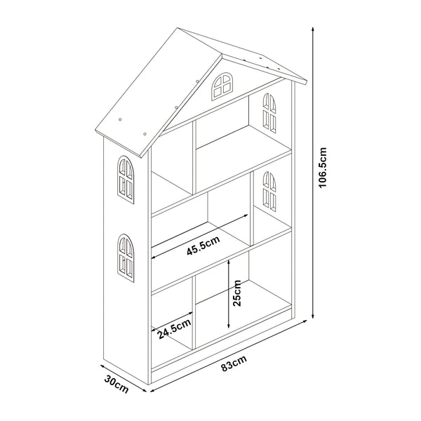 Kinderkast Vipsali open kast 107x83x30 cm [en.casa]