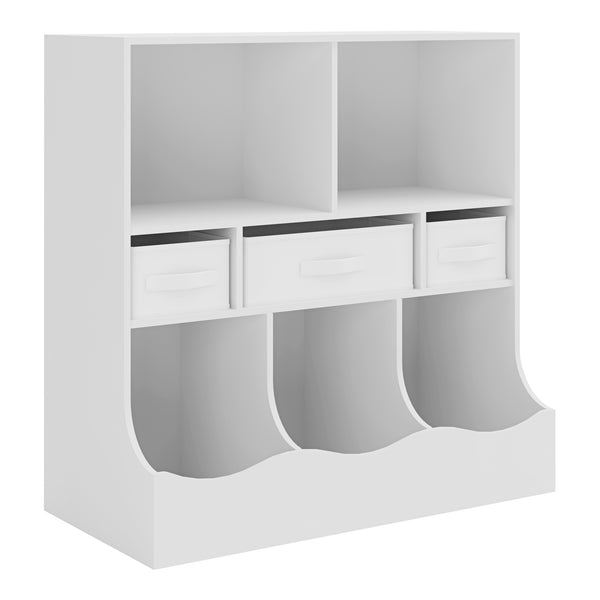 Bibliothèque pour enfants Vastesa 75 x 80 x 40 cm blanc [en.casa]