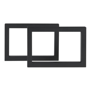 Lot de 2 pieds de table Lunderskov acier 35 x 50 cm noir [en.casa]