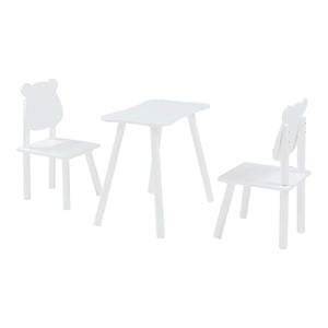 Ensemble de table et 2 chaises pour enfants Panjang blanc [en.casa]