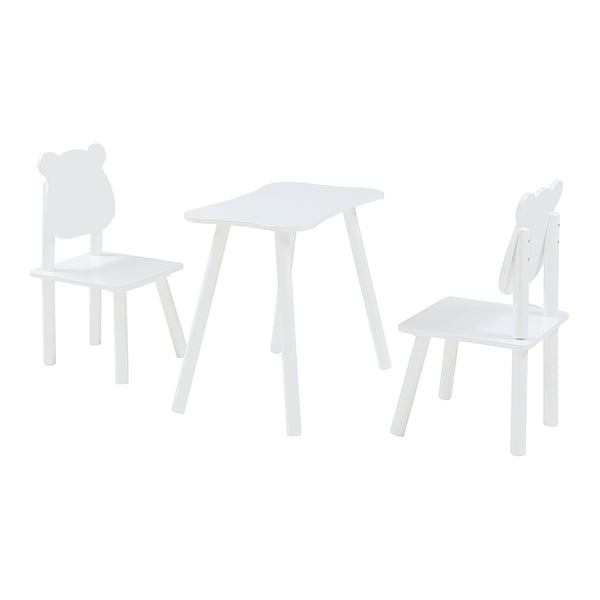 Ensemble de table et 2 chaises pour enfants Panjang blanc [en.casa]