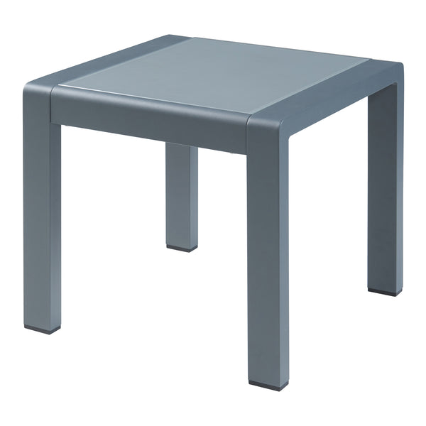 Set de 2 chaises longues Baragiano et d'une table d'appoint anthracite gris foncé casa.pro