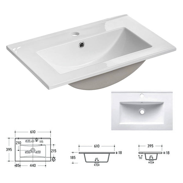 Ensemble de meubles de salle de bain Newport effet chêne [en.casa]