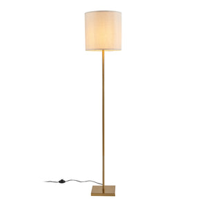 Lampadaire Fildholm hauteur 157 cm couleur laiton / effet lin lux.pro 