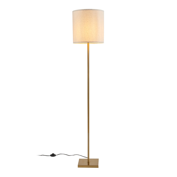 Lampadaire Fildholm hauteur 157 cm couleur laiton / effet lin lux.pro 