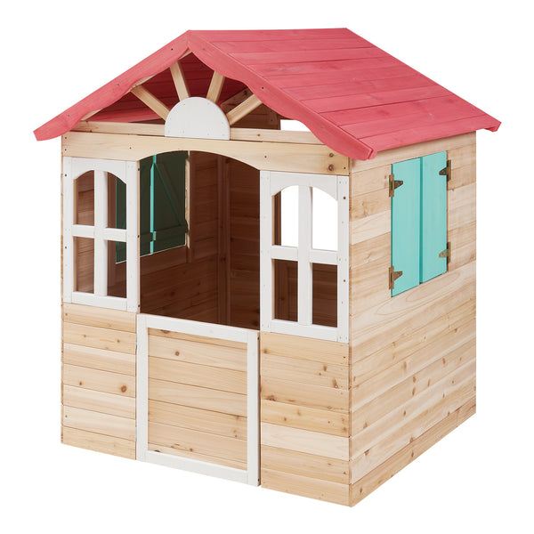 Cabane de jeu d'extérieur Lulä 130 x 115 x 101 cm bois de sapin casa.pro