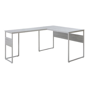 Bureau Karlstang 166 x 120 x 75 cm gris clair [en.casa] 