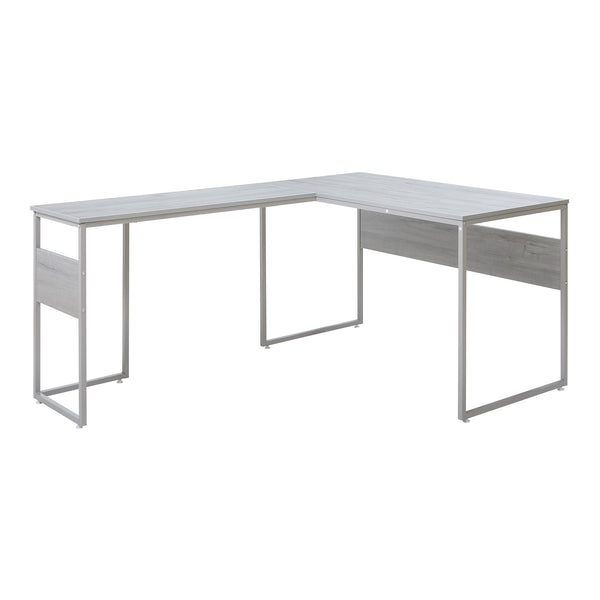 Bureau Karlstang 166 x 120 x 75 cm gris clair [en.casa] 