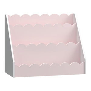 Kinderboekenkast Vestnes 48x61x30 cm roze en wit [en.casa]