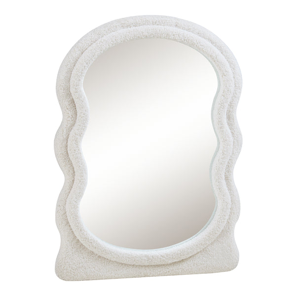 Wandspiegel Brummen rechthoekig 80x60 cm wit [en.casa]