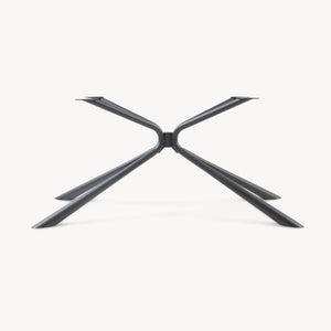 Piétement de table Havosanlurg acier laqué 160 x 70 x 72 cm noir [en.casa]