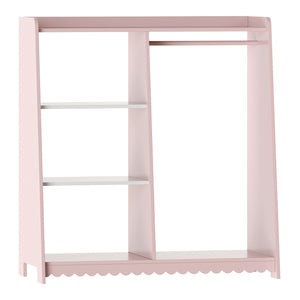 Portant à vêtements pour enfants Vestnes 90 x 80 x 38 cm rose blanc [en.casa]