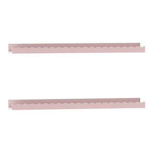 Set de 2 étagères murales pour enfants Vestnes 60 x 10 x 5 cm rose [en.casa]