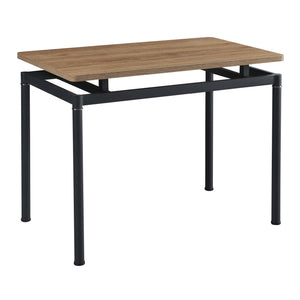 Eetkamerset tafel Hemnes 100x60 cm met stoelen Lexnitz 5-delig [en.casa]