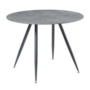 Ensemble de salle à manger Fitjar pour 4 personnes effet béton / marron clair [en.casa] 