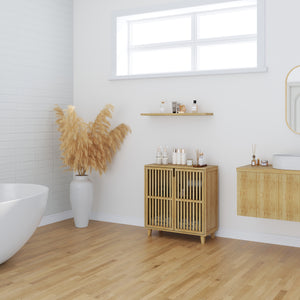 Commode Sirgerg bamboe 77x72x33 cm naturel [en.casa]