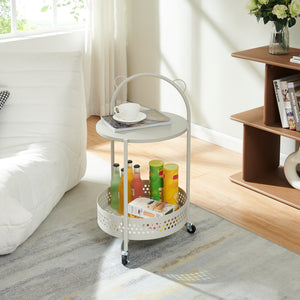 Serveerwagen Jässaatka trolley 76x40 cm grijs [en.casa] 