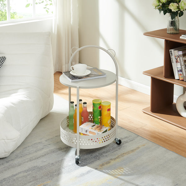 Serveerwagen Jässaatka trolley 76x40 cm grijs [en.casa] 