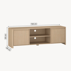 Tv-kast Takranmaa 150x40x50 cm eikenlook [en.casa]
