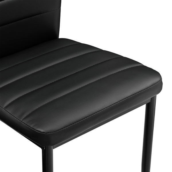 Eetkamerstoel Graz 96x43x52 cm kunstleer set van 2 - 3 varianten