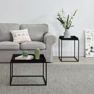 Set de 2 Tables Basses Tailles Différents avec Plateau Amovible [en.casa]