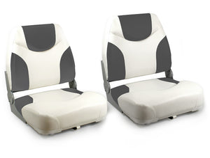 Bootstoel opvouwbaar set van 2 kunstleer - 2 varianten