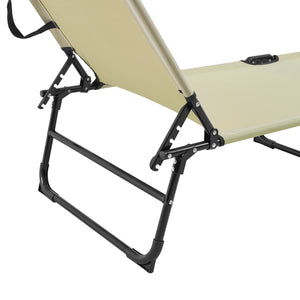 Ligbed ligstoel 187x53x27 cm met luifel set van 2 - 5 varianten
