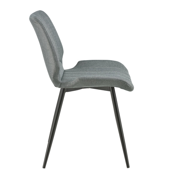 [en.casa] Lot de 2 Chaise de Cuisine Salle à Manger Bureau pour Restaurants Pieds en Métal 77 x 57,5 x 46 cm