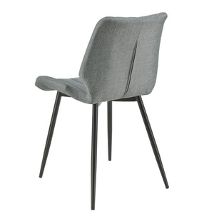 [en.casa] Lot de 2 Chaise de Cuisine Salle à Manger Bureau pour Restaurants Pieds en Métal 77 x 57,5 x 46 cm