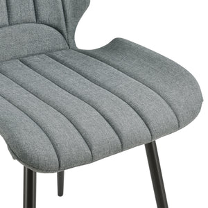 [en.casa] Lot de 2 Chaise de Cuisine Salle à Manger Bureau pour Restaurants Pieds en Métal 77 x 57,5 x 46 cm