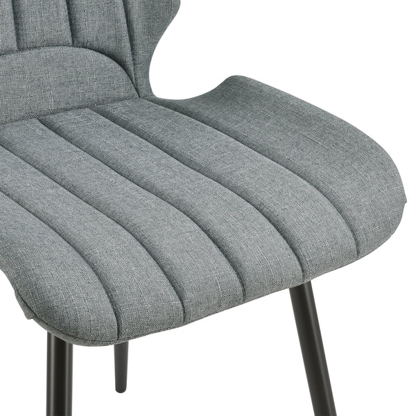 [en.casa] Lot de 2 Chaise de Cuisine Salle à Manger Bureau pour Restaurants Pieds en Métal 77 x 57,5 x 46 cm