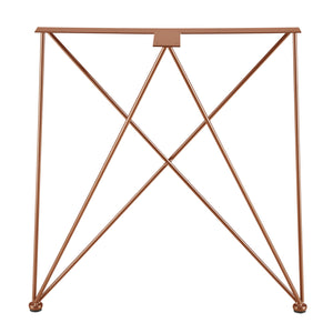 [en.casa] Set de 2 Pieds de Table Pied de Meuble Structure Acier avec Protecteur de Sol DIY 62 x 22 x 72 cm