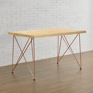 [en.casa] Set de 2 Pieds de Table Pied de Meuble Structure Acier avec Protecteur de Sol DIY 62 x 22 x 72 cm