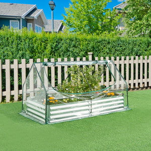 Jardinière surélevée avec film de serre Balsonaro 186 x 96 x 98 cm [en.casa]