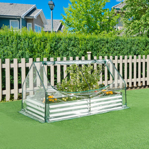 Jardinière surélevée avec film de serre Balsonaro 186 x 96 x 98 cm [en.casa]