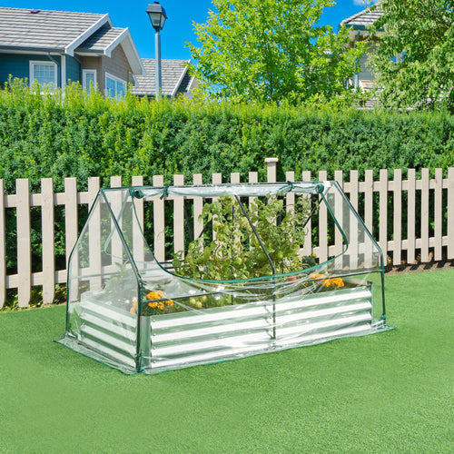 Jardinière surélevée avec film de serre Balsonaro 186 x 96 x 98 cm [en.casa]