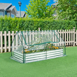 Jardinière surélevée avec film de serre Balsonaro 186 x 96 x 98 cm [en.casa]