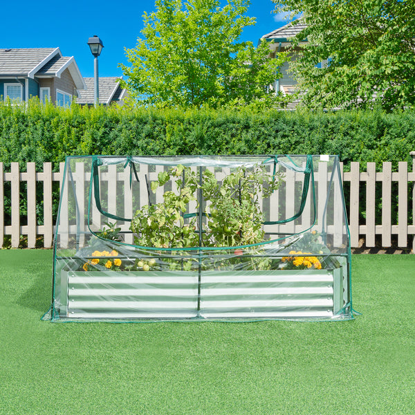 Jardinière surélevée avec film de serre Balsonaro 186 x 96 x 98 cm [en.casa]