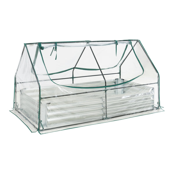 Jardinière surélevée avec film de serre Balsonaro 186 x 96 x 98 cm [en.casa]