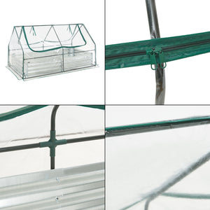 Jardinière surélevée avec film de serre Balsonaro 186 x 96 x 98 cm [en.casa]