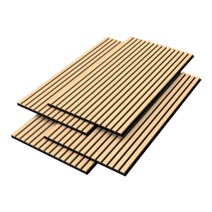 [NEU.HOLZ] Akoestisch Wandpaneel Vang set van 4 mdf 2,88 m² - 7 varianten