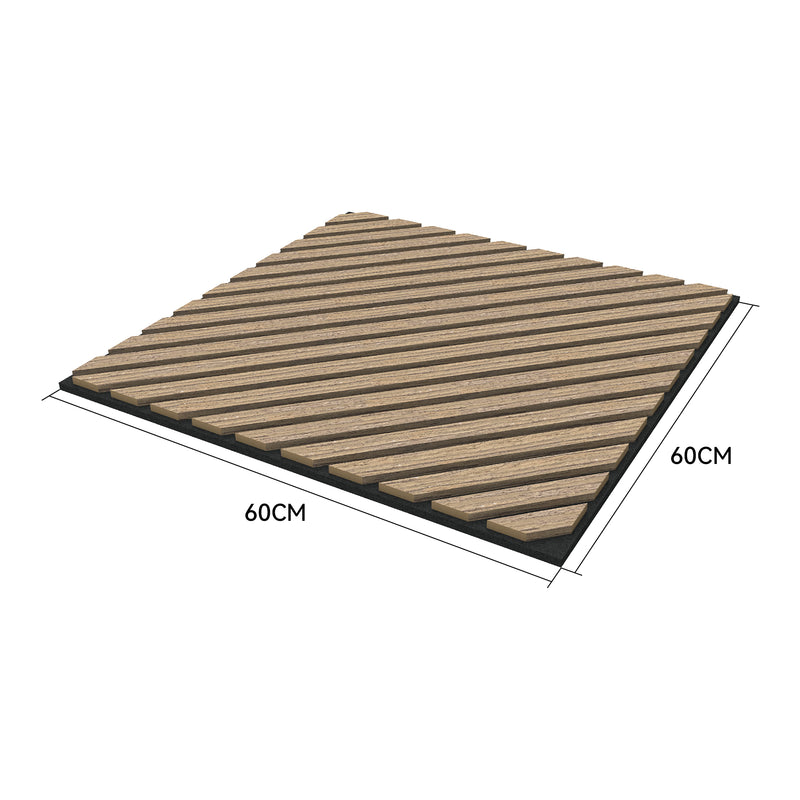 Croquis coté Lot de 4 panneaux acoustiques Vang 1,44 m²  NEU.HOLZ