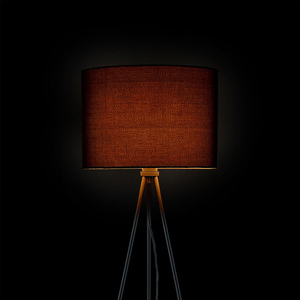 Tripod lamp 150 cm staande lamp vloerlamp E27 zwart