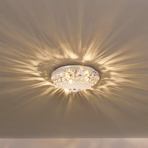 Plafondlamp Lydia met kristallen 16xØ40 cm chroom 3xE14