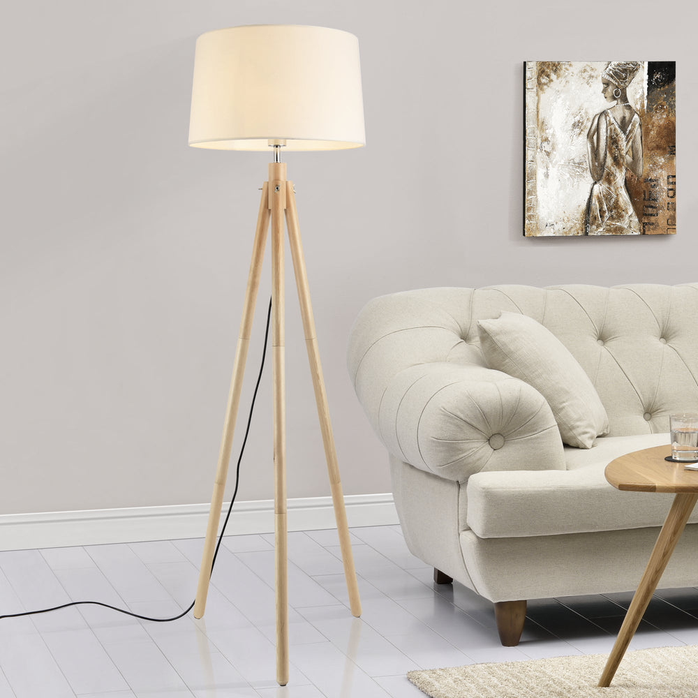 Stehleuchte Tomar 153 cm 1xE27 Max. 60W Wit lux.pro - premiumXL