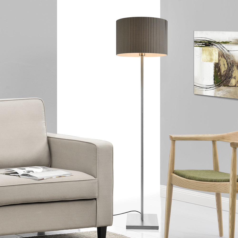 Lampadaire Coimbra 151 cm 1xE27 métal gris lux.pro - premiumXL